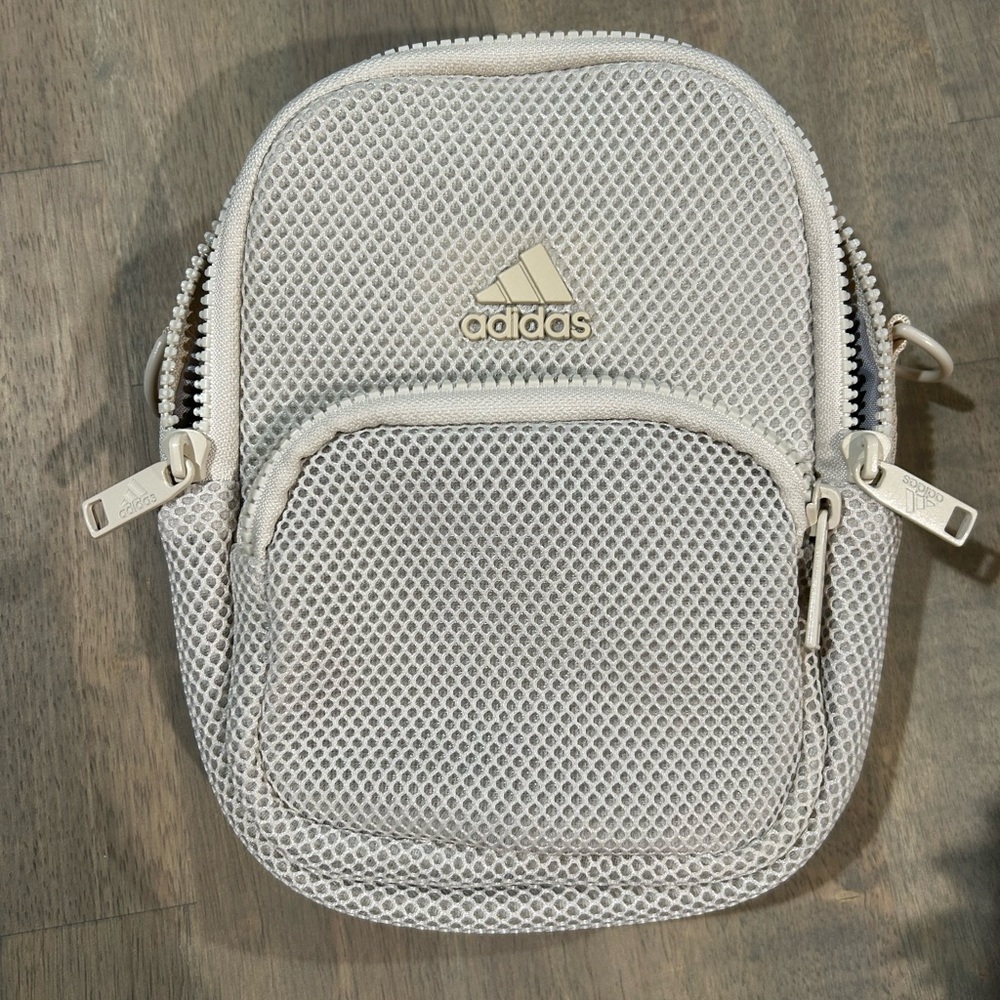 Adidas Beige Mesh Mini Backpack - Picture 3 of 4